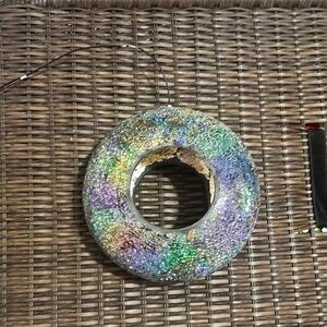 Glass globe bird feeder 10” with hanger